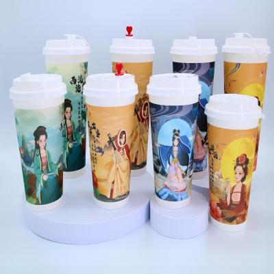 China Disposable Atops biodegradable paper cups with lid from paper cup manufacturers for sale