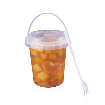 China Clear Disposable Plastic Cup Logo Print Takeaway Bubble Tea Juice Cup With Lid Beverage 90mm U Shape Cup for sale