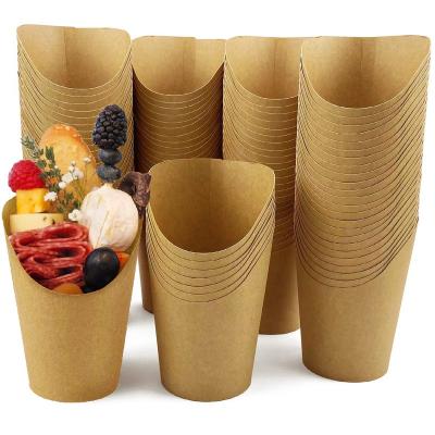 China Biodegradable French Fries Holder, 12oz Disposable Paper French Fries Cups Deli Cups For All Occasions for sale