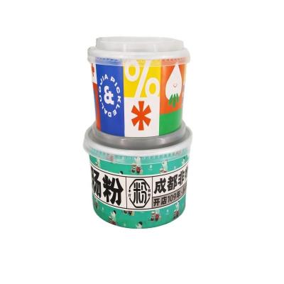 China Recycled Materials 100% Biodegradable Paper Cups Eco-Friendly Paper Ice Cream Soup Bowl for sale