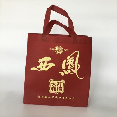 China BIODEGRADABLE friendly reusable grocery store recycled ecobag pp nonwoven bags laminated non woven shopping bag with custom print logo for sale