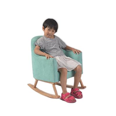 China Solid Wood Wooden Kids Popular Indoor Low Kids Armchair Rocking Sofa Chair for sale