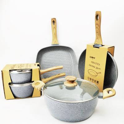 China New Kitchen Utensils Pots Viable High Quality Cookware Non-Stick Pans Pans Pans Food Utensils Easy To Clean Kitchen Tools for sale