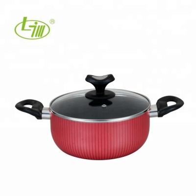 China Stew Pot 24cm non-stick aluminum viable, easy cleaning, fast conductivity for sale