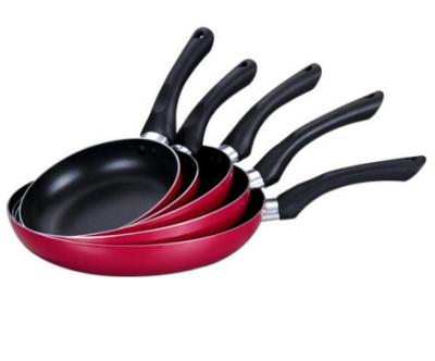 China Sustainable pressed aluminum pan 5 in 1 set with black non-stick coating for sale