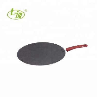 China Non-stick flat disc shaped pan 30cm first viable tawa for flatbreads or indian riots for sale