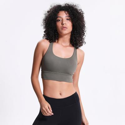 China Breathable Running Gym Fitness Yoga Bra Women Yoga Sports Seamless Sports Bra Yoga Wear for sale