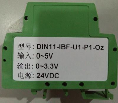 China 3000VDC Isolation 0-100mV to 0-15V Green isolation amplifier DIN35  CE approved WAYJUN for sale