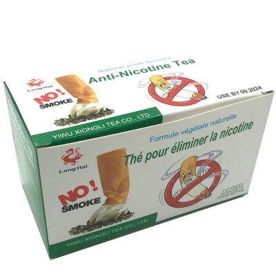 China Bagged Tea Factory Wholesale Cheap Popular Portable Green Tea Lungs Cleansing Quit Smoking Tea for sale