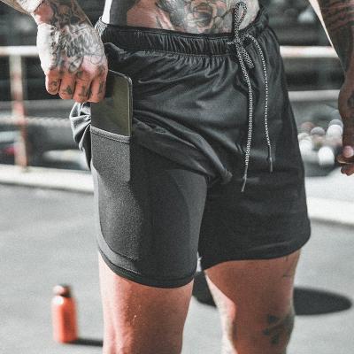 China Workable Mesh Fitness Shorts Two Deep Side Edge Pockets Summer Basic Mens Jogging Shorts Fitted Polyester Vintage Plain Cotton for sale