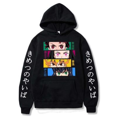 China Demo Slayer Hooded Pullover Sweatshirts Hoodie Streetwear Anime Hoodie Anti-pilling Sweatshirts Kpop Women Men Sweatshirts Hoodies Plus Size for sale