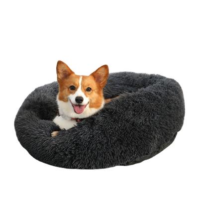 China Breathable Super Soft Dog Bed Plush Cat Mat Dog Beds For Large Dogs Bed Round Labradors Room Cushion Pet Product Accessories for sale