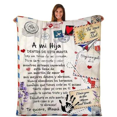 China PORTABLE Spanish Flannel Blanket To My Daughter Son Goods High Quality Cozy For Home Textiles Idyllic Gift Blanket 150x200cm for sale