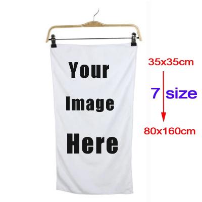 China Dropship Microfiber Viable Towels Custom Photo Print Beach Bath Towel For Body Personalized Towels Printable Gift for sale