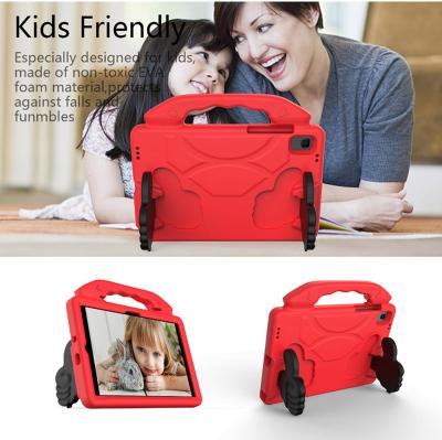 China Anti-fall EVA Kids Shockproof Case with Grip and Finger Style Holder on the Back for iPad mini 1 2 3 4 5 for sale