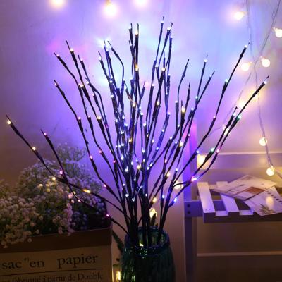 China Outdoor Decoration 20 Modes LED Bulbs Willow Branch Lamp Floral Lights 2 Tree Branch Lights Christmas Party Holiday Birthday Home Decoration Gift for sale