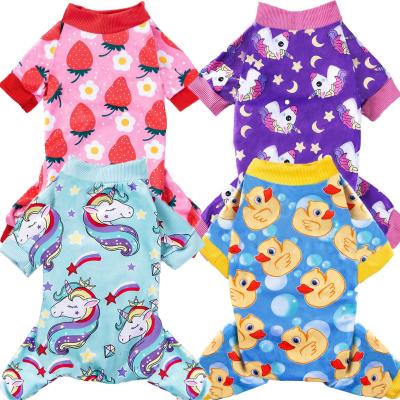 China Wholesale Cute Breathable Cute Dog Pajamas Dog Puppy Supply Designer Small Warm Four Piece Suit for sale