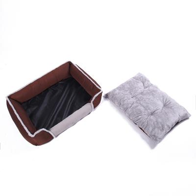 China Large Viable Mats Warm Cozy Dog House Fleece Pet Nest Dog Bed Sofa Bed Waterproof Bottom Soft Dog Baskets for sale