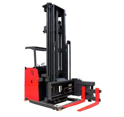 China 3 Way Electric Narrow Montacarga VNA Corridor Hotels Corridor Forklift Operation for sale