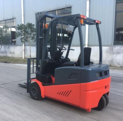 China Small Hotels Electric Slewing Radius 1.6ton Forklift In 3 Wheels for sale