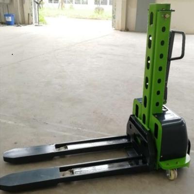 China Hotels Explosion Proof Manual 500kg Semi Electric Hand Pallet Self Loading Forklift Mini Stacker for sale