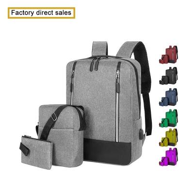 China Sympathybag 3Pcs/set business leisure Backpacks men's fashion custom logo backpack designer backpack college schoolbag for sale