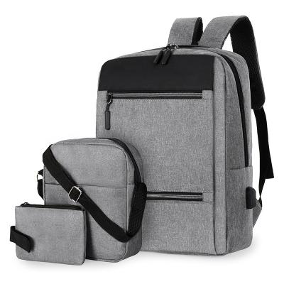 China Sympathybag Waterproof Protective Laptop Backpack Outdoor Travel USB Charge Bag Storage School Bag Set For Women Men for sale