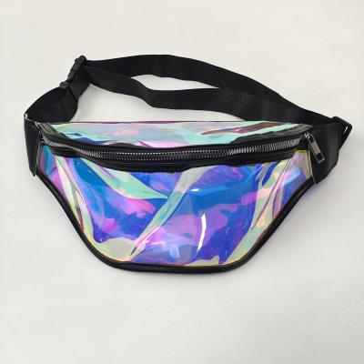 China Laser Clear Pvc Holographic Fanny Pack Waist Bag Waterproof Waist Bag for sale