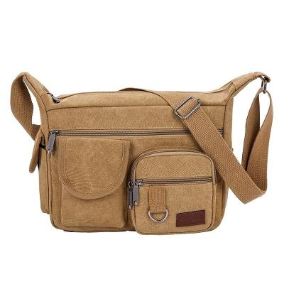 China Sympathybag Canvas Multi Layer Crossbody Bag Men's Shoulder Bag for sale