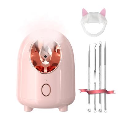 China Face Spa Equipment Hot Steam Manual Nano Ionic Facial Steamer for sale