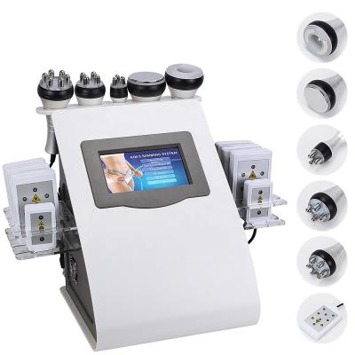 China Weight Loss 6 in 1 Cellulite Removal 40k Lipo Laser Body Massager Slimming Device Weight Loss Machine Vacuum Cavitation System for sale