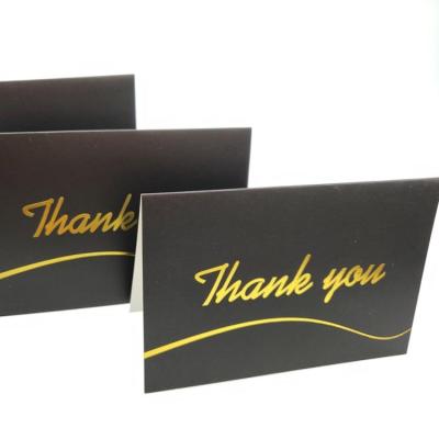 China Europe 100 thank you cards with white envelopes with gold foil embossed lettering for sale