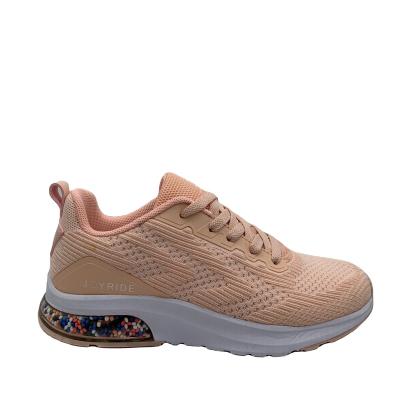 China Cushioning Women Shoe Students Gym Sports Sneaker Running Shoe Fashionable Comfortable Athletic Walking Shoes Colored Foam Outsole Balls for sale