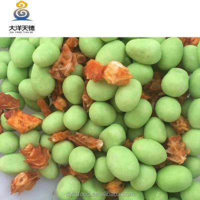 China Dried Wasabi Flavors Crunch Coated Peanut for sale