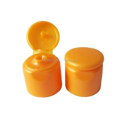 China Hot Sale 20mm Child Safe Plastic Matte Flip Top Hat For Baby Wash Shampoo Cap for sale