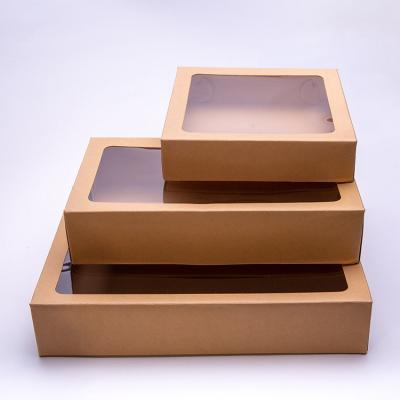 China Recycled Materials Cookie Boxes Kraft Brown Cookie Box for sale