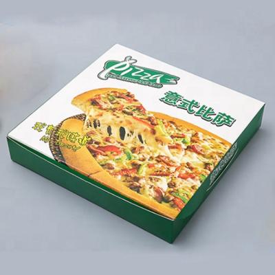 China Recycled Materials Wholesale Customized 12 Pizza Box Pizza Packing Box With Custom Printed Logo for sale