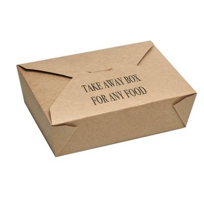 China Recyclable Disposable Catering Biodegradable Printed Paper Fast Food Packaging Boxes Burger Take Out Food Paper Box for sale