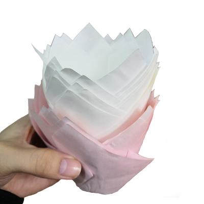 China Waterproof Paper Biodegradable Wholesale Dessert Cupcake Bread Liner Wrap Paper White Baking Cup for sale