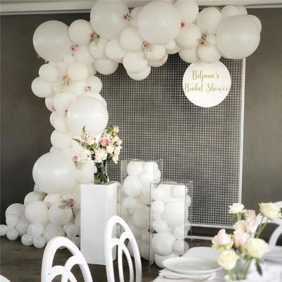 China Promotional Balloon Garland Arch Kit 98pcs Matte White Latex Balloons Toy Wedding Birthday Party Decorations for sale