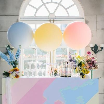 China Gift Toy Fashion New Party Wedding Decoration Helium Balloon 24 Inch 16g Candy Color Macaron Latex Balloon for sale