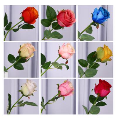 China Wedding Bouquet Christmas Home Decor Rose Flowers Silk Rose Flower Home Decoration 8pcs/lots Fake Artificial Party Decoration for sale