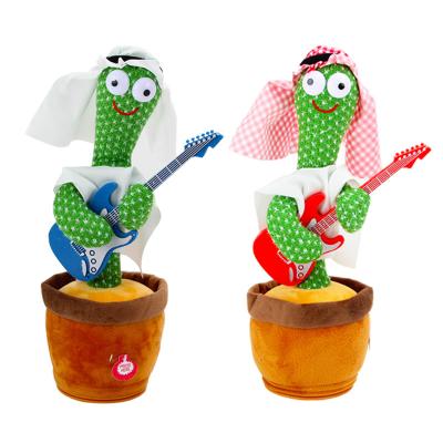 China New Festival Home Decoration Children's Party Toys Singing Twist Dancing Cacti Dancing Cactus Funny Plush Talking Toy for sale