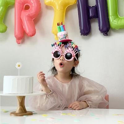 China Fashional Cute Lady Girl Funny Happy Birthday Cake Candle Headband Party Hat Headband Gift Headwear Accessory for sale