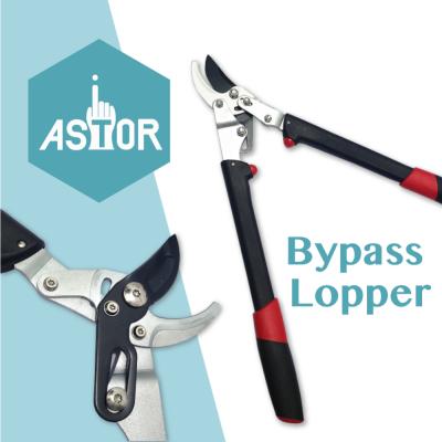 China Grip Bypass Ratchet Action Anti-Slip Loppers for sale