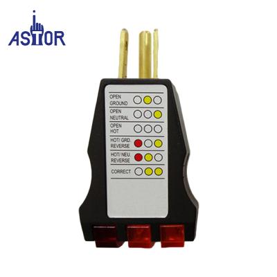 China Wholesales 3 Wire Circuit Analyzer, Electrical Socket Outlet Tester 5-401011 for sale