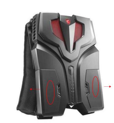 China High Power Virtual Reality Backpack , VR Ready Backpack 512GB Capacity for sale