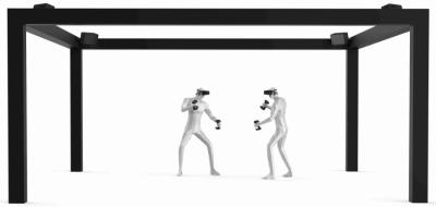 China Hoge Virtuele de Werkelijkheidssystemen van Nauwkeurigheidsstepvr voor Sporten, Laser Binnen het Plaatsen Technologie Te koop