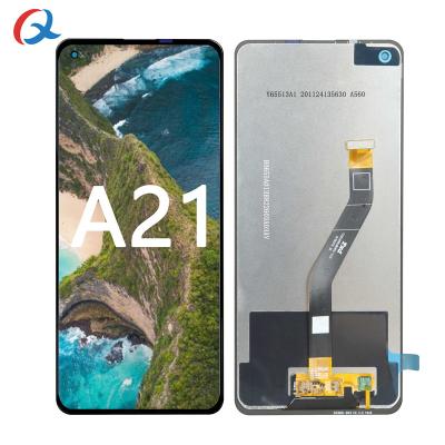 China For Galaxy A21 Original Assembly Replacement LCD Screen With Touch Chassis 100% Inch For Samsung Galaxy A21 for sale