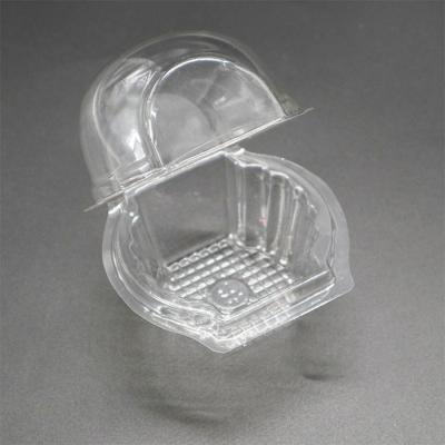 China Disposable Single Cupcake Plastic Single Cupcake Round Blister Packing Boxes for sale